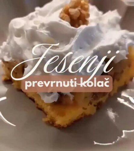 Prevrnuti kolač sa jabukama