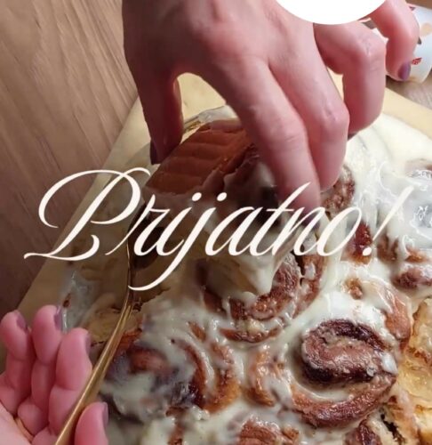 Cimet rolnice sa džemom i maskarponeom