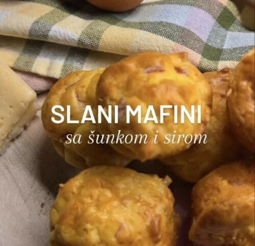 Slani mafini sa šunkom i sirom