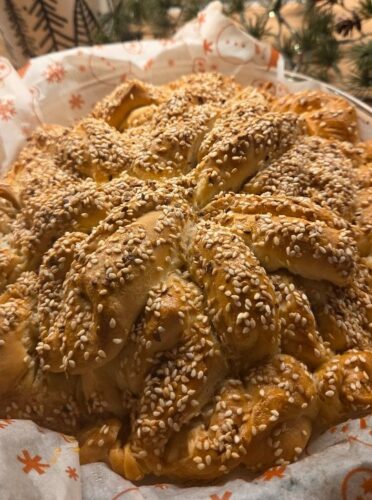 Božićna lisnata pogača